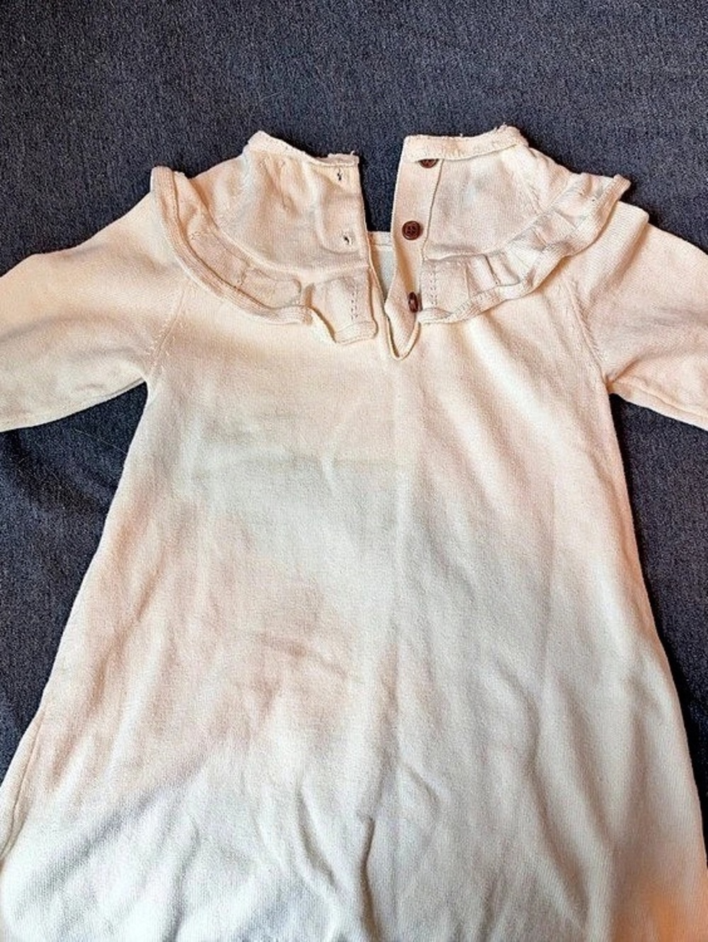 Ettie H Girls'Ruffle Collar Dress Size 3Y